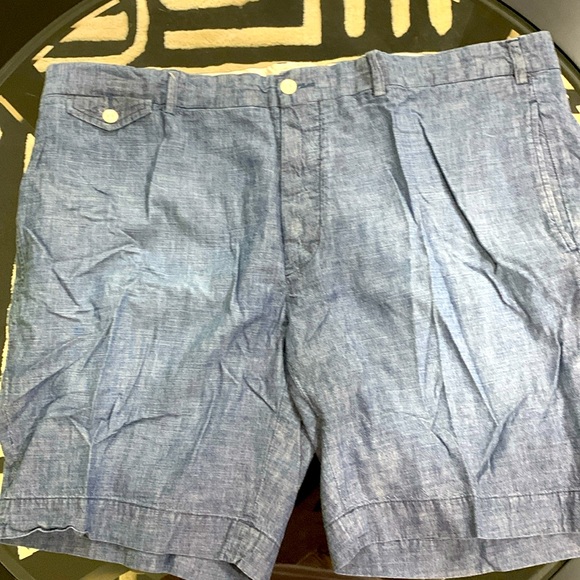 Men’s shorts POLO RALPH LAUREN blue chambrey Sz 42 - Picture 1 of 5